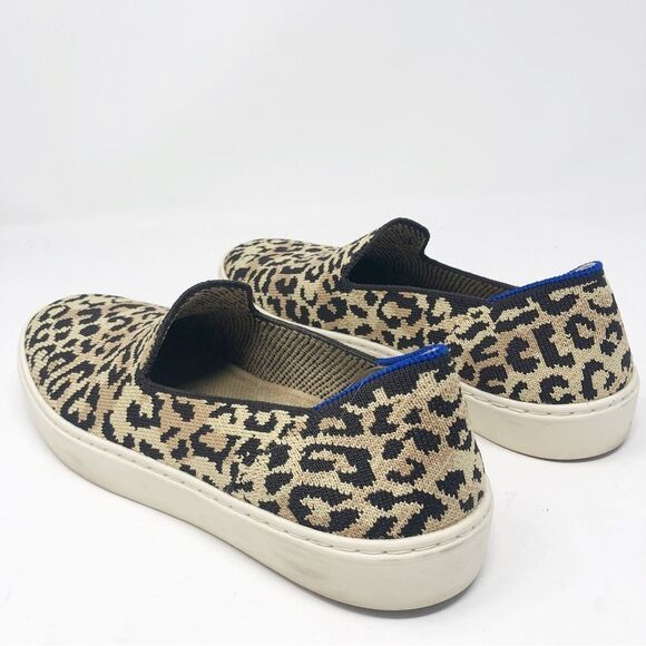 ROTHY’S | Camo Cat Leopard Animal Print Slip On Sneakers Women’s Size 8 - Picture 6 of 12